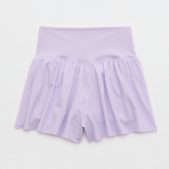 XXS,XS,S,M,L: Aerie Crossover Flowy Stretch Shorts - Picture 5 of 7